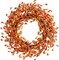 Fall Forsythia Wreath (20") Artificial Wreath for Front Door Hanging Wall Decoration Fall Harvest Thanksgiving Home Decor (Orange).